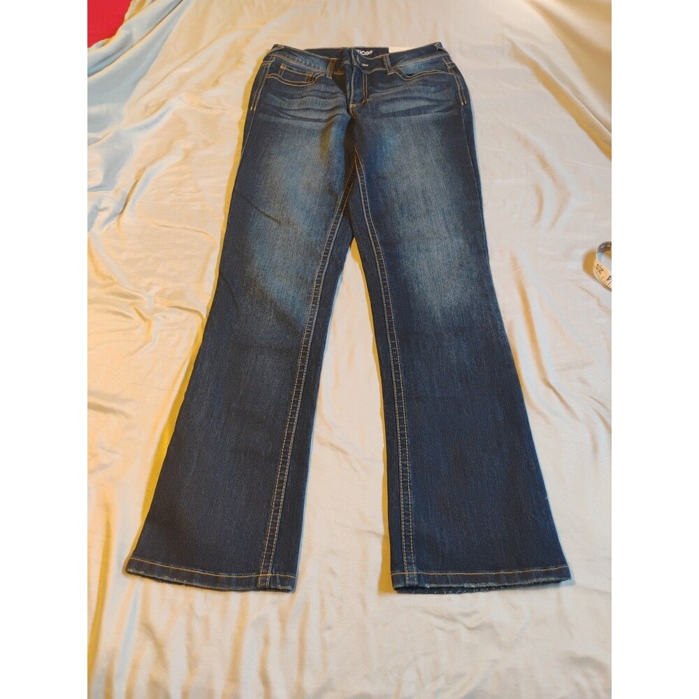 Maurices Blue Jean Women's Size 3/4 Short Mid Rise Slim Boot